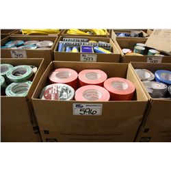 BOX OF ASSORTED TAPE