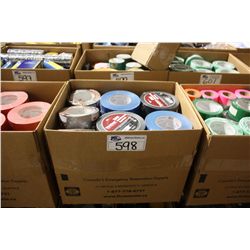 BOX OF ASSORTED TAPE