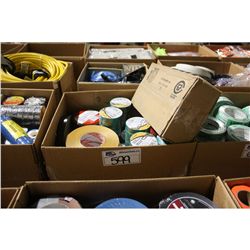 BOX OF ASSORTED TAPE