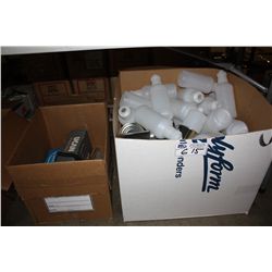 LOT OF BOTTLES, CANS AND MISC.