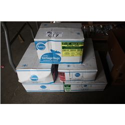 LOT OF GARBAGE BAGS
