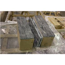 CRATE OF GREY LEDGE STONE