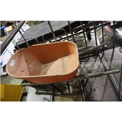 ORANGE WHEELBARROW