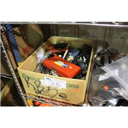 BOX OF ASSORTED TOOLS