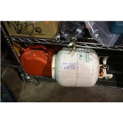 PROPANE TANK & ASSORTED GAS TANKS