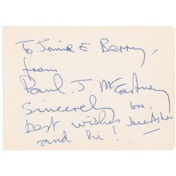 Paul McCartney and Jane Asher