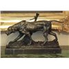 Image 1 : Magnificent Bronze Sculpture Coon Hound