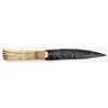 Image 1 : OBSIDIAN FLAKED STONE KNIFE ANTLER HANDLE (ET1075)
