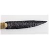 Image 3 : OBSIDIAN FLAKED STONE KNIFE ANTLER HANDLE (ET1075)