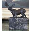 Image 1 : Fine Moose Bronze Sculpture After L. Carvin