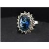 Image 1 : GT0522120023 Princess Dianas Style Engagement Ring blu