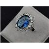 Image 2 : GT0522120023 Princess Dianas Style Engagement Ring blu