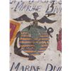 Image 3 : WWII DOUBLE SIDED MARINE DUFFEL BAG 2ND MARINE DIVISON