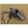 Image 2 : WWI U.S. NAVY WHISTLE ON CHAIN- USN INSIGNIA ON CLIP