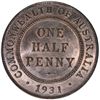 Image 1 : Australia 1931 Halfpenny - Lustrous Choice Unc
