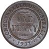 Image 2 : Australia 1931 Penny (Indian Obverse - Aligned 1) - Unc