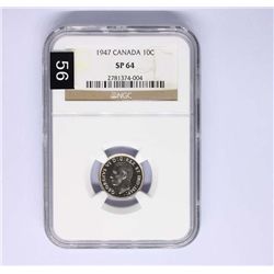 Canada 1947 Specimen or Proof 10 Cent - NGC SP64
