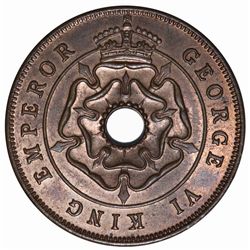 Southern Rhodesia 1942 Bronze Penny - Choice Unc
