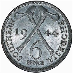 Southern Rhodesia 1944 6d - Choice Unc