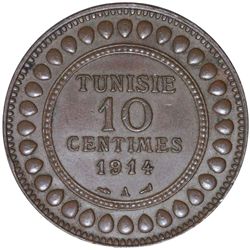 Tunisia 1914 10 Cent - aUnc
