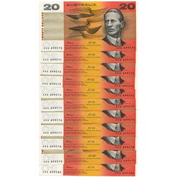 Australia - Fraser/Cole 20 Dollars (1991) Run of 11