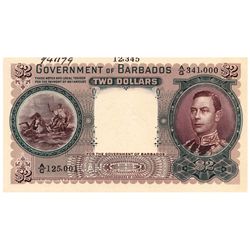 Barbados - Specimen Two Dollar (1938)