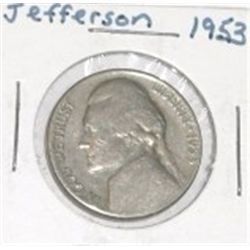 1953 JEFFERSON NICKEL *NICE EARLY COIN*!! NICKEL CAME OUT OF SAFE!!