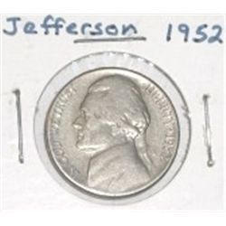 1952 JEFFERSON NICKEL *NICE EARLY COIN*!! NICKEL CAME OUT OF SAFE!!