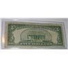 Image 2 : 1953 SERIES A $5.00 RED SEAL BILL SERIAL # B33604515A *NICE EARLY NOTE*!!