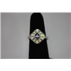 Image 1 : 23.00 CTW ANTIQUE LOOKING OPAL PEARL RING .925 STERLING