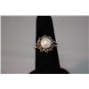 Image 1 : 20.00 CTW ANTIQUE LOOKING PEARL RING .925 STERLING SILV