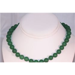 GREEN JADE 14K GOLD LOCK NECKLACE