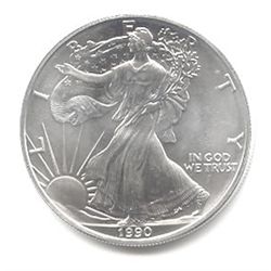 Uncirculated Silver Eagle 1990