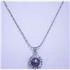 Image 1 : BLACK PEARL AND CZ NECKLACE