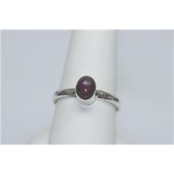 15.57 CTW STAR RUBY RING .925 STERLING SILVER