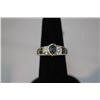 Image 1 : 23.00 CTW ANTIQUE LOOKING CZ AND OPAL PEARL RING .925 S