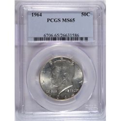 1964 Kennedy Half Dollar PCGS MS65 GEM
