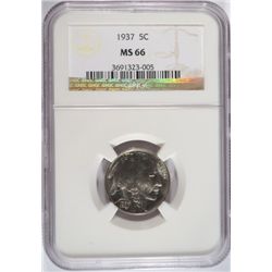 1937 Buffalo Nickel NGC MS66