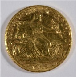 1915 S 2 1/2 Dollar Gold Panda Pacific Gold AU58