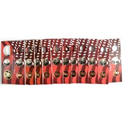 ( 6 ) 2005 & ( 5 ) 2006 SACAWAGEA DOLLARS NICKELS AND CENTS FROM SILVER Pf. SETS