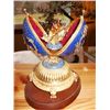 Image 1 : FABERGE FIREBIRD EGG MUSIC BOX BY FRANKLIN MINT, 925 STERLING