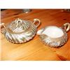 Image 1 : NIPPON SUGAR AND CREAMER, GREEN AND GOLD, BEADED