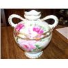Image 1 : 6.5" NIPPON VASE, 2 HANDLE, ROSES W/GOLD TRIM