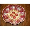 Image 1 : 10" NIPPON RED AND GOLD SCALLOPED RIM BOWL