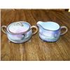 Image 1 : NIPPON CREAM AND SUGAR, 3 FOOTED, LAKE SCENE