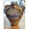 Image 1 : 6" NIPPON VASE W/SNOW TOPPED MOUNTAIN, DBL HANDLE