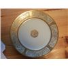 Image 1 : 2 PC. NIPPON PLATES - GOLD W/WHITE TRIM