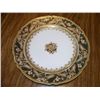 Image 1 : 10" NIPPON PLATE W/GREEN TRIM AND PINK FLOWERS