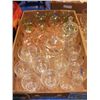 Image 1 : BOX LOT - STEMWARE: CLEAR, GREEN AND PINK