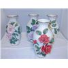 Image 1 : 4 PC. ELEGANT ROSE VASES BY ROSANNE SANDERS